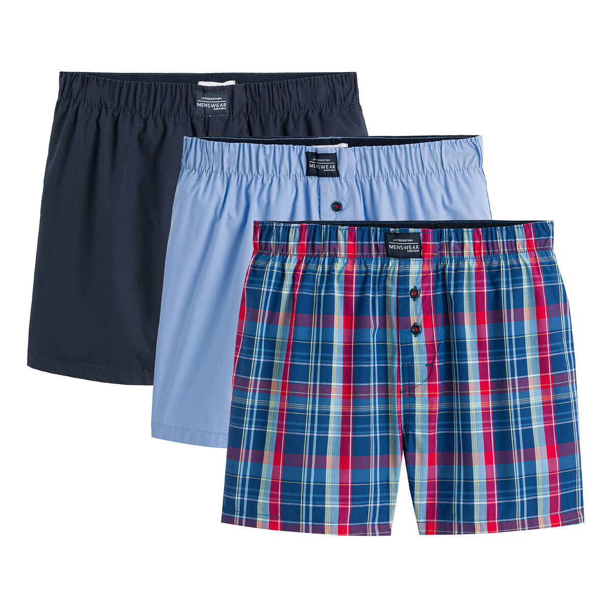 Premium Homme Boxer Shorts Trunks Extra Doux Coton Braguette Boutonnée Sous-vêtements S-6XL Premium Homme Boxer Shorts Trunks Extra Doux Coton Braguette Boutonnée Sous-vêtements S-6XL